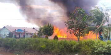 SD 105 Rantau Makmur Ludes Terbakar, Berikut Video Singkatnya