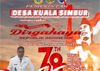 Pemerintah Desa Kuala Simbur Mengucapkan Dirgahayu HUT RI ke. 78