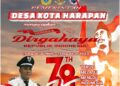 Pemerintah Desa Kota Harapan Mengucapkan Dirgahayu RI ke 78