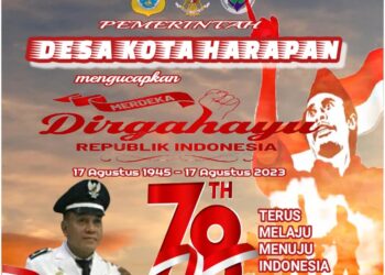 Pemerintah Desa Kota Harapan Mengucapkan Dirgahayu RI ke 78