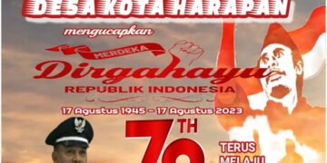 Pemerintah Desa Kota Harapan Mengucapkan Dirgahayu RI ke 78