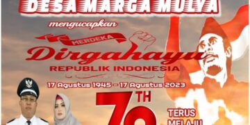 Pemerintahan Desa Marga Mulya Mengucapkan Dirgahayu HUT RI ke 78