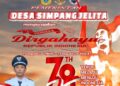 Pemerintahan Desa Simpang Jelita Mengucapkan Dirgahayu HUT RI ke 78