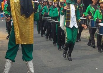 Semarak kemerdekan RI.  SMA 3 Tanjab Timur Ikut Meramaikan Pawai Pembangunan