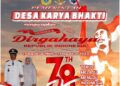 Pemerintahan Desa Karya Bakti Mengucapkan HUT RI ke 78
