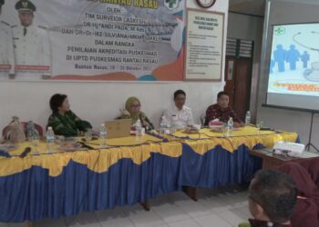 Terkait Akreditasi Puskesmas …  Tim Surveior Laskesi Kunjungi Puskesmas Rantau Rasau.