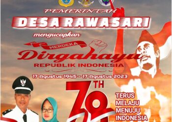 Pemerintahan Desa Rawasari Mengucapkan Dirgahayu HUT RI Ke 78