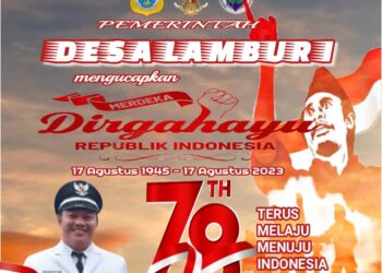 Pemerintahan Desa Lambur Satu Mengucapkan Dirgahayu HUT RI Ke 78