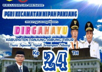 Keluarga Besar PGRI Kec. Nipah Panjang Mengucapkan Dirgahayu HUT Kab. Tanjabtim ke 24