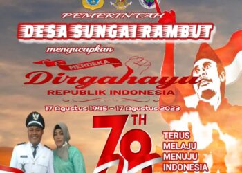 Pemerintah Desa Sei Rambut Mengucapkan Dirgahayu HUT RI Ke 78