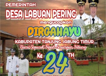 Pemerintah Desa Labuan Pering Mengucapkan Dirgahayu HUT Kab. Tanjabtim ke 24