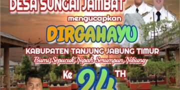 Pemerintah Desa Sei Jambat Mengucapkan Dirgahayu HUT Kab. Tanjabtim Ke 24