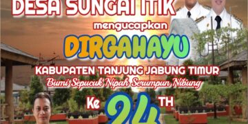 Pemerintah Desa Sei itik Mengucapkan Dirgahayu HUT Kab. Tanjabtim Ke 24