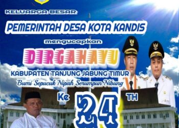 Pemerintah Desa Kota Kandis Mengucapkan Dirgahayu HUT Kabupaten Tanjung Jabung Timur Ke 24
