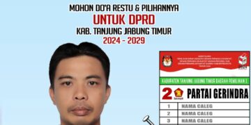 Tampil Menjadi Calon Anggota DPRD Tanjab Timur Dari Partai Gerindra, Usman : Pengabdian Pada Masyarakat