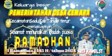 Pemerintah Desa Cemara Mengucapkan Selamat Menunaikan Ibadah Puasa 1445 H