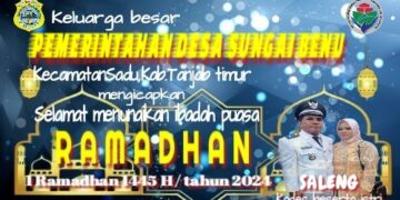 Pemerintah Desa sungai Benuh Mengucapkan Selamat Menunaikan Ibadah Puasa 1445 H