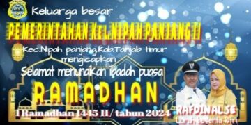 Pemerintah Kelurahan Nipah Panjang Dua Mengucapkan Selamat Menunaikan Ibadah Puasa 1445 H