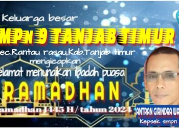 Keluarga Besar SMPN 9 Mengucapkan Selamat Menunaikan Ibadah Puasa 1445 H