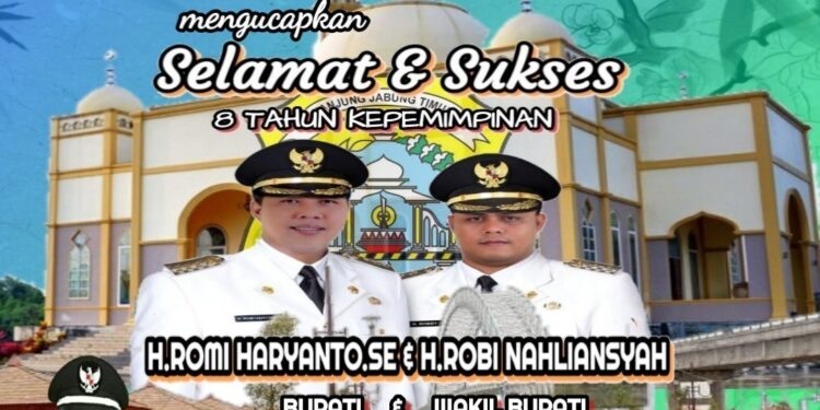 Keluarga Besar Desa Rawasari Mengucapkan Sukses 8 Tahun Kepemimpinan Bupati Dan Wabup Tanjung Jabung Timur