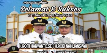 Pemerintah Desa Bunga Tanjung Mengucapkan Selamat Dan Sukses 8 Tahun Kepemimpinan Bupati Dan Wakil Bupati Tanjabtim
