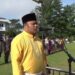 Wakil Bupati H. Robby Nahliyansyah, menjadi pembina upacara pada peringatan (Hardiknas) di lapangan Kantor Bupati Tanjab Timur