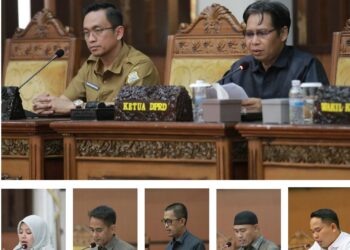 DPRD Kabupaten Tanjung Jabung Timur menggelar rapat paripurna dalam rangka pandangan umum fraksi-fraksi DPRD Tanjab Timur terhadap nota pengantar rancangan peraturan daerah