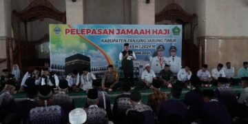 Wabup Robby Lepas 142 Jamaah Calon Haji Tanjung Jabung Timur 1445 Hijiriah/2024 M