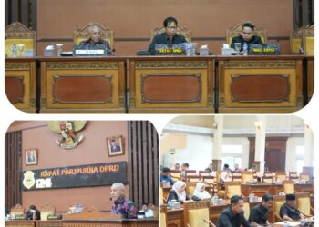 Dewan Perwakilan Rakyat Daerah (DPRD) Kabupaten Tanjung Jabung Timur menggelar rapat paripurna masa persidangan III tahun 2023-2024 dengan agenda jawaban eksekutif terhadap pandangan umum fraksi-fraksi DPRD atas nota pengantar rancangan Perubahan APBD Kabupaten Tanjung Jabung Timur Tahun Anggaran 2024