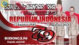 Keluarga Besar SDN 210/ X Mengucapkan HUT RI Ke 79