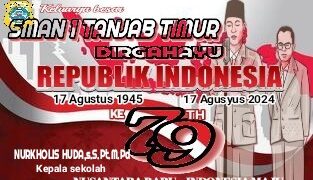 Keluarga Besar SMAN1 Tanjabtim Mengucapkan HUT RI Ke 79