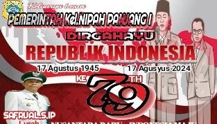 Pemerintah Kelurahan Nipah Panjng Satu Mengucapkan Dirgahayu HUT RI Ke 79