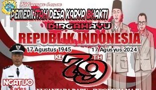 Pemerintah Desa Karya Bakti Mengucapkan Dirgahayu RI Ke 79
