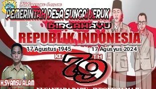Pemerintah Desa Sungai Jeruk Mengucapkan Dirgahayu RI Ke 79