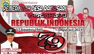 Pemerintah Desa Rawasari Mengucapkan Dirgahayu RI Ke 79