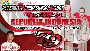 Pemerintah Desa Sungai Jambat Mengucapkan Dirgahayu RI Ke 79