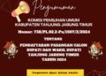 KPU Tanjung Jabung Timur Resmi Buka Pendaftaran Calon Bupati dan Wakil Bupati 2024