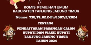 KPU Tanjung Jabung Timur Resmi Buka Pendaftaran Calon Bupati dan Wakil Bupati 2024