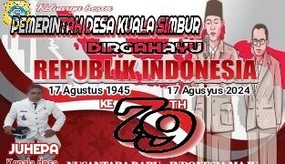 Pemerintah Desa kuala simbur Mengucapkan Dirgahayu HUT RI KE 79