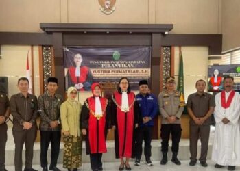 Wabub Roby Hadiri Acara Sumpah Jabatan Wakan PN Tanjabtim