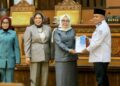 Paripurna DPRD kabupaten Tanjung Jabung Timur (Tanjabtim), dengan agenda penyampaian Eksekutif terhadap Ranperda tentang APBD Tanjabtim tahun anggaran 2025