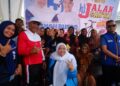 Ribuan Masyarakat Ramaikan Jalan Santai & Senam Sehat Bersama MBZ di Kelurahan Tanjung Kumpeh