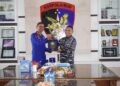Jalin Sinergi Kuat, Dirpolairud Polda Jambi Sambut Kehadiran Danlanal Palembang