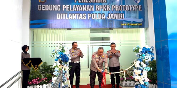 Kapolda Jambi Resmikan Gedung Pelayanan BPKB: Layanan Modern dan Ramah untuk Semua
