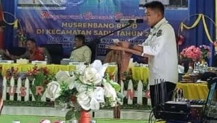 Musrenbang Kecamatan Sadu di hadiri Anggota DPRD Tanjabtim Dari Dapil Dua