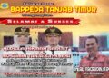 Keluarga Besar Dinas BAPPEDA Kab Tanjabtim Mengucapkan Selamat Atas Di Lantik nya Bupati Dan Wakil Bupati Tanjabtim H. Dillah Hich ST – Muslimin Tanja M.SI Oleh Presiden Bapak Prabowo Subianto
