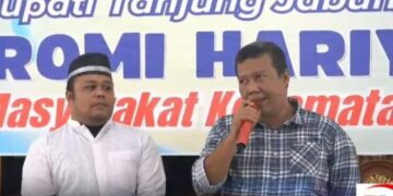 Bupati dan Wakil Bupati Tanjabtim Kunjungan ke Mendahara Ilir