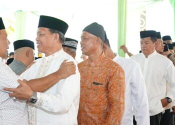 Pemkab Tanjab Timur Gelar Isra Mi’raj Sekaligus Pelepasan Purna Bakti Bupati dan Wakil Bupati