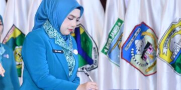 Diah Utami ST MT, Dilantik Sebagai Ketua  TP PKK Dan Dekranasda Tanjabtim