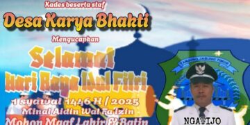 Keluarga Besar Pemerintah Desa Karya Bhakti Mengucapkan Selamat Hari Raya Idul Fitri 1 Syawal 1446 H Minal Aidzin Wal Faidzin Mohon Maaf Lahir Dan Batin